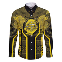 Niue The Rock Family Matching Off The Shoulder Long Sleeve Dress and Hawaiian Shirt The Island Of The Uga - Polynesian Pride