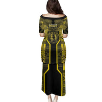 Niue The Rock Family Matching Puletasi and Hawaiian Shirt The Island Of The Uga - Polynesian Pride