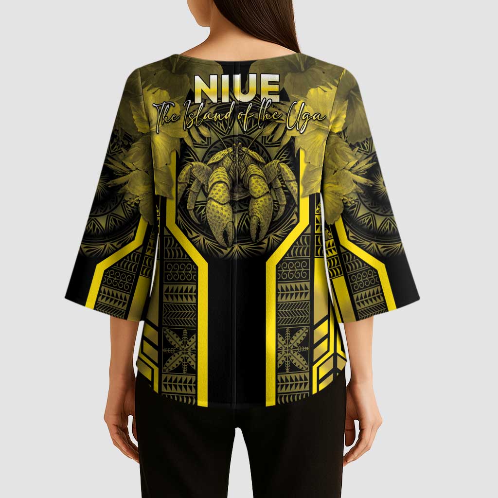 Niue The Rock Kimono Sleeve Blouse The Island Of The Uga - Polynesian Pride