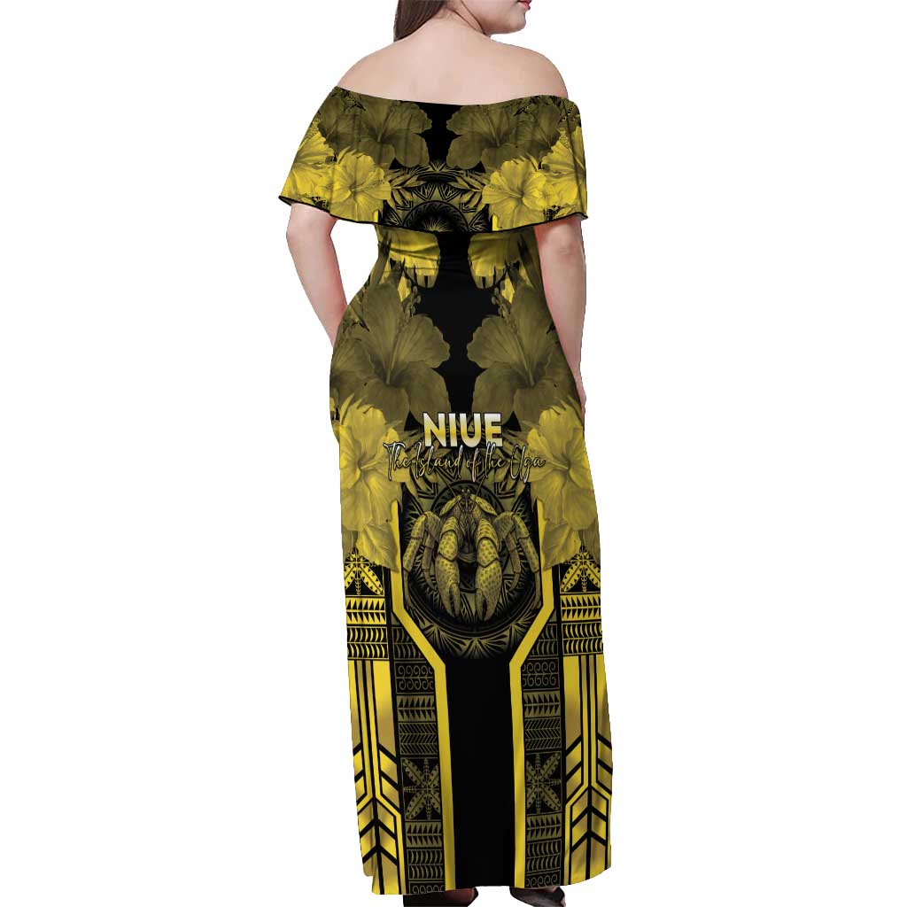 Niue The Rock Off Shoulder Maxi Dress The Island Of The Uga - Polynesian Pride