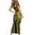 Niue The Rock Short Sleeve Bodycon Dress The Island Of The Uga - Polynesian Pride