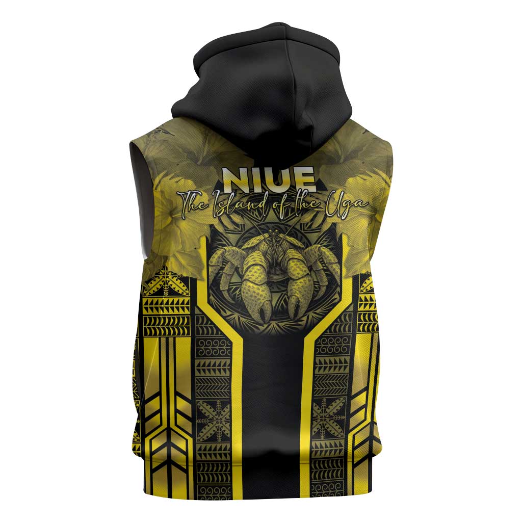 Niue The Rock Sleeveless Hoodie The Island Of The Uga LT05 - Polynesian Pride