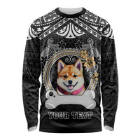 personalized-shiba-inu-dog-long-sleeve-shirt-with-polynesian-heart-name-tags