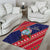 Guam Christmas Area Rug Felis Nabidat Guaman Seal With Poinsettia