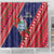 Guam Christmas Shower Curtain Felis Nabidat Guaman Seal With Poinsettia