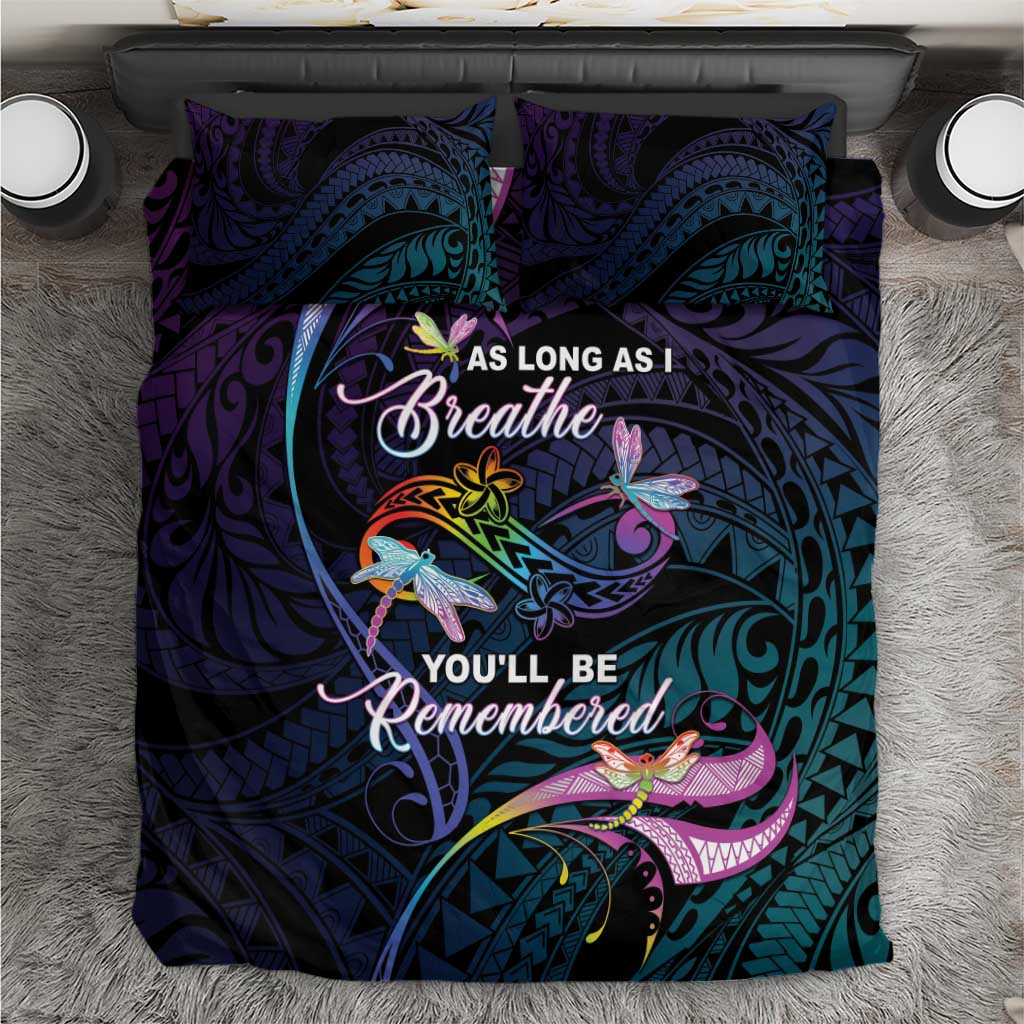 Polynesia Memorial Bedding Set Always Remembered Dragonfly Polynesian Style LT05 Colorful - Polynesian Pride