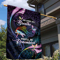 Polynesia Memorial Garden Flag Always Remembered Dragonfly Polynesian Style