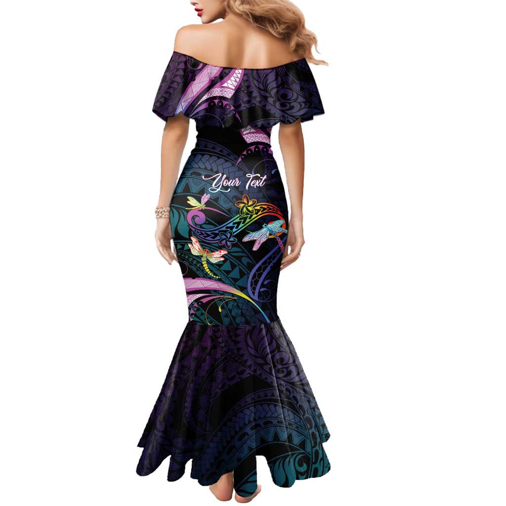 Personalised Polynesia Memorial Mermaid Dress Always Remembered Dragonfly Polynesian Style LT05 - Polynesian Pride