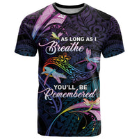 Personalised Polynesia Memorial T Shirt Always Remembered Dragonfly Polynesian Style LT05 Colorful - Polynesian Pride