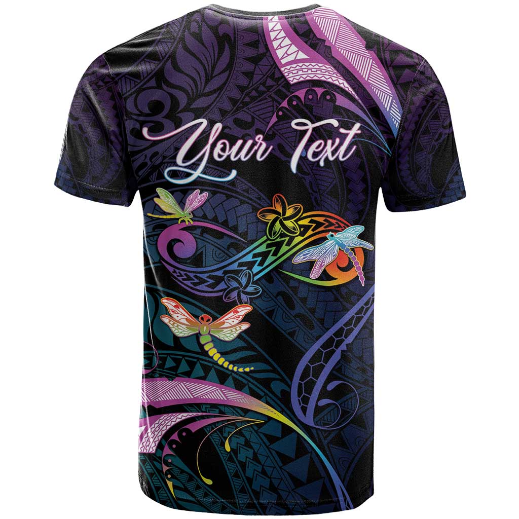 Personalised Polynesia Memorial T Shirt Always Remembered Dragonfly Polynesian Style LT05 - Polynesian Pride