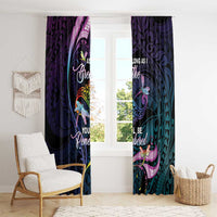 Polynesia Memorial Window Curtain Always Remembered Dragonfly Polynesian Style