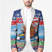New Zealand Christmas Blazer Funny Jet Ride Kiwi Xmas - Polynesian Pride