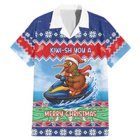 New Zealand Christmas Family Matching Mermaid Dress and Hawaiian Shirt Funny Jet Ride Kiwi Xmas - Polynesian Pride