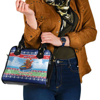 New Zealand Christmas Shoulder Handbag Funny Jet Ride Kiwi Xmas - Polynesian Pride