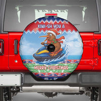 New Zealand Christmas Spare Tire Cover Funny Jet Ride Kiwi Xmas - Polynesian Pride