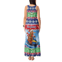 New Zealand Christmas Tank Maxi Dress Funny Jet Ride Kiwi Xmas - Polynesian Pride
