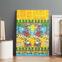 Hawaii Christmas Canvas Wall Art Mele Kalikimaka Tropical Vibes - Polynesian Pride
