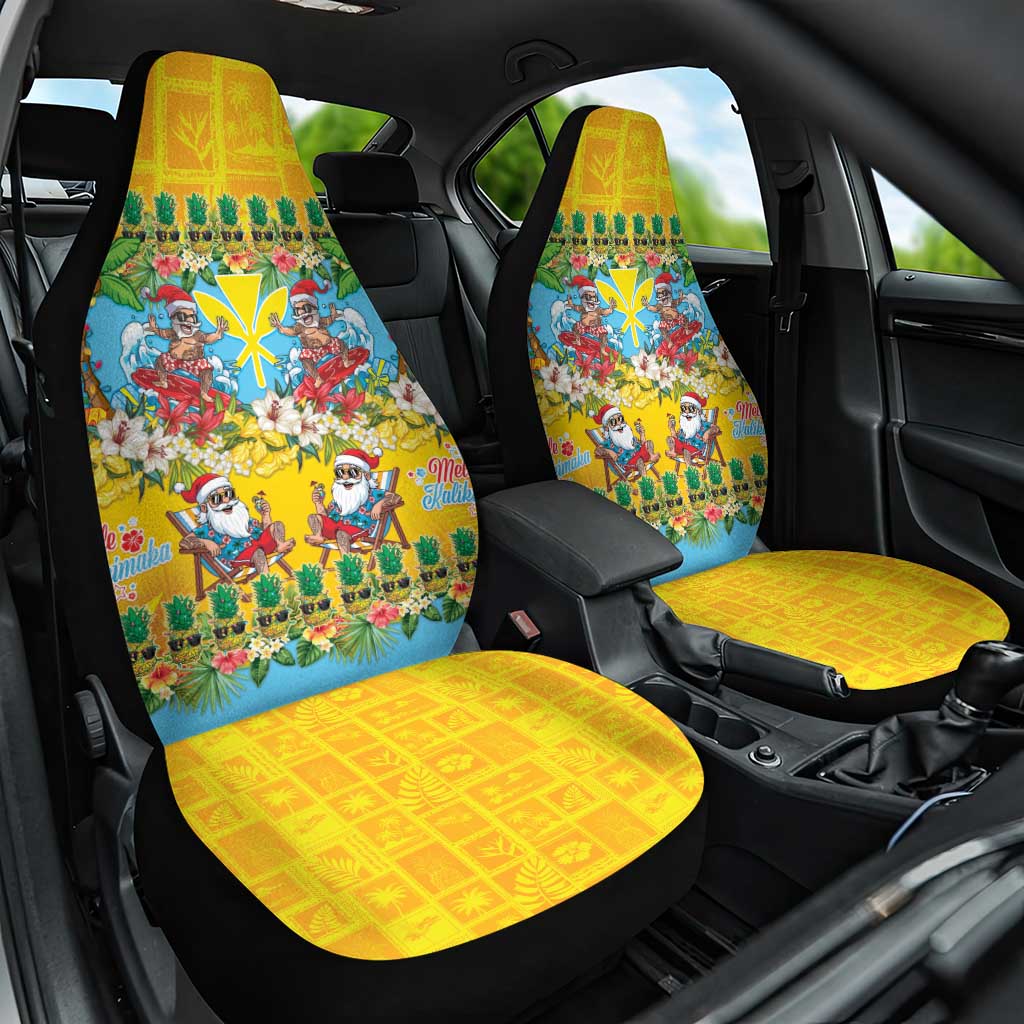 Hawaii Christmas Car Seat Cover Mele Kalikimaka Tropical Vibes - Polynesian Pride