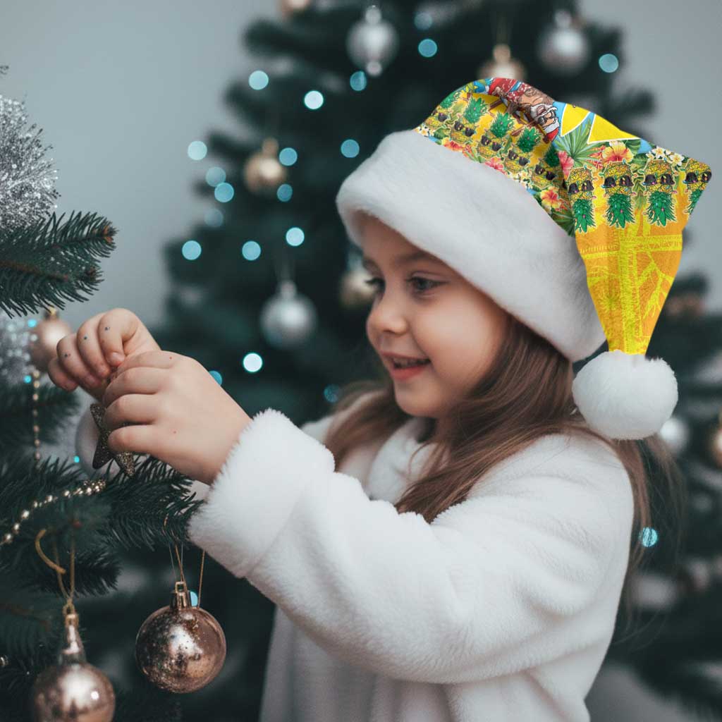 Hawaii Christmas Santa Hat Mele Kalikimaka Tropical Vibes - Polynesian Pride