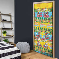 Hawaii Christmas Door Cover Mele Kalikimaka Tropical Vibes - Polynesian Pride