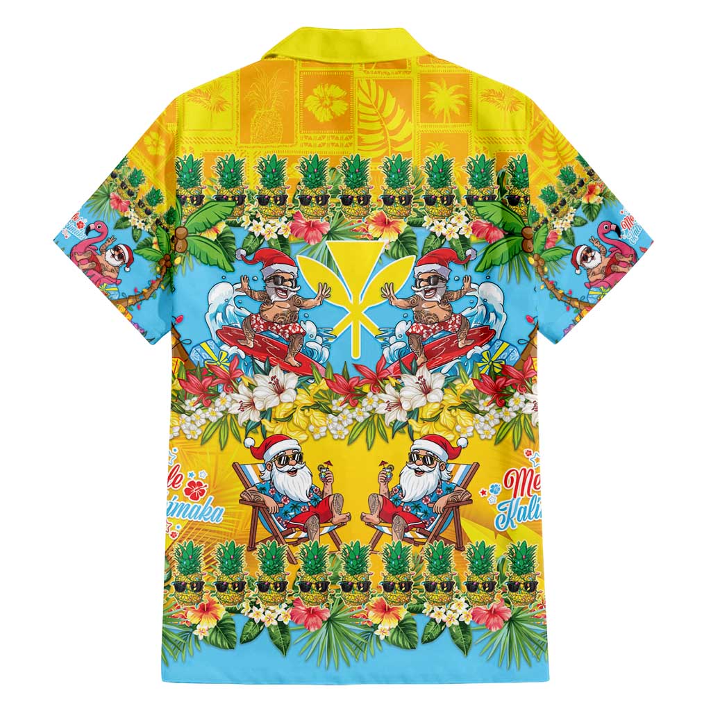 Hawaii Christmas Family Matching Long Sleeve Bodycon Dress and Hawaiian Shirt Mele Kalikimaka Tropical Vibes - Polynesian Pride