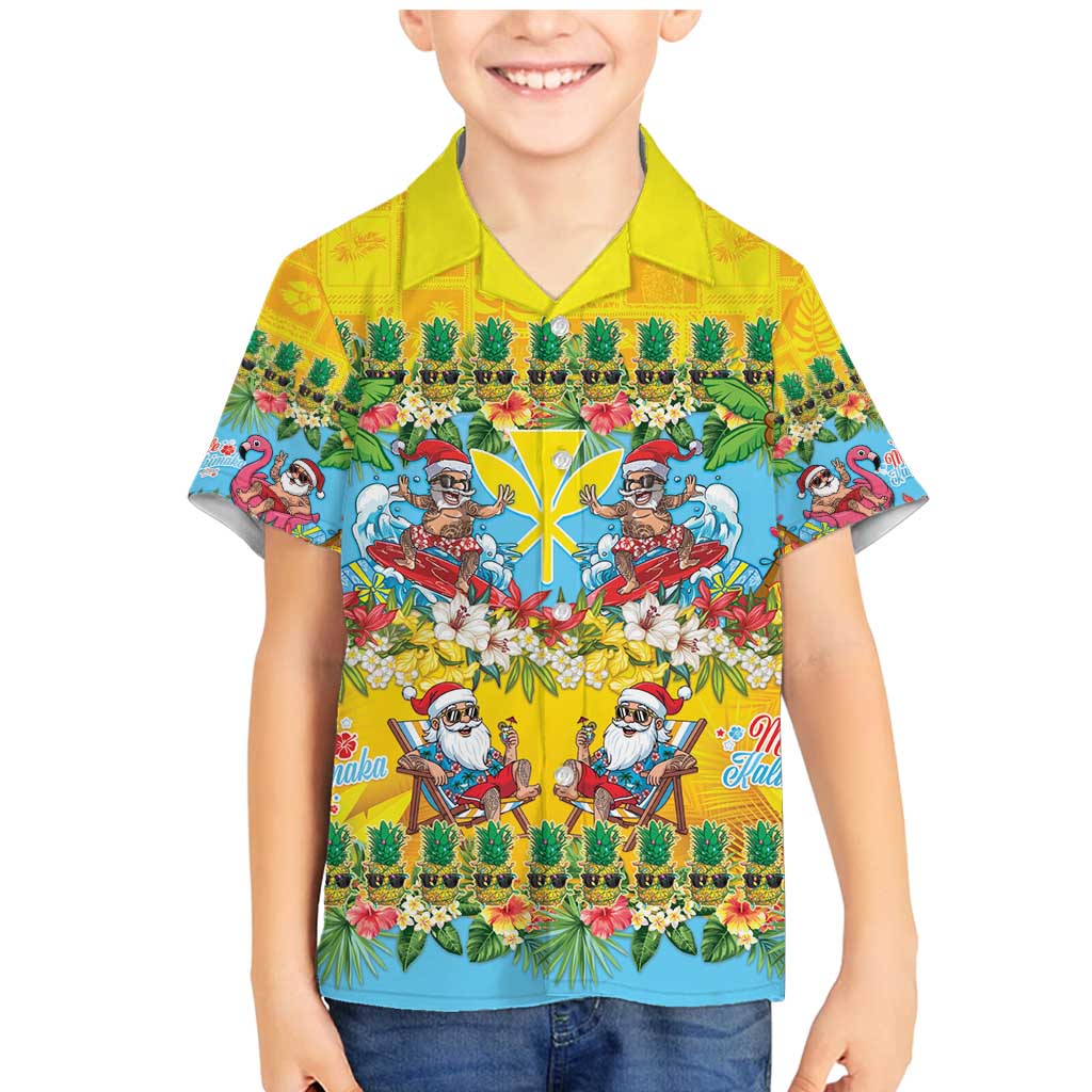 Hawaii Christmas Family Matching Mermaid Dress and Hawaiian Shirt Mele Kalikimaka Tropical Vibes - Polynesian Pride