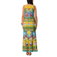 Hawaii Christmas Family Matching Tank Maxi Dress and Hawaiian Shirt Mele Kalikimaka Tropical Vibes LT05 - Polynesian Pride