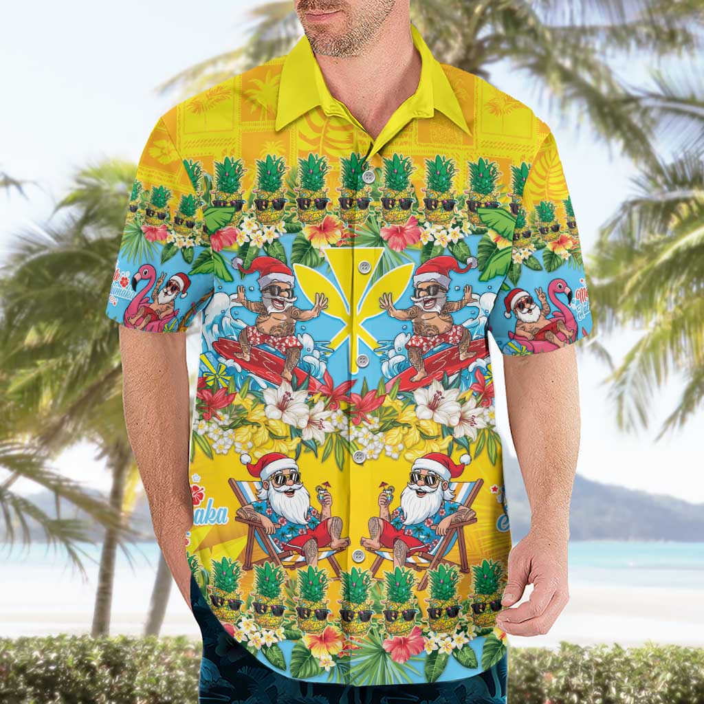 Hawaii Christmas Hawaiian Shirt Mele Kalikimaka Tropical Vibes - Polynesian Pride