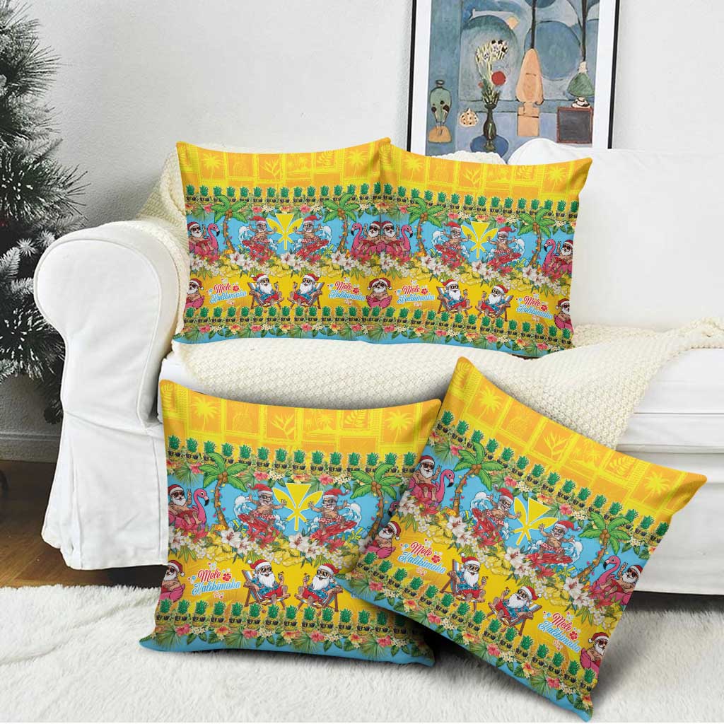 Hawaii Christmas Pillow Cover Mele Kalikimaka Tropical Vibes LT05 - Polynesian Pride