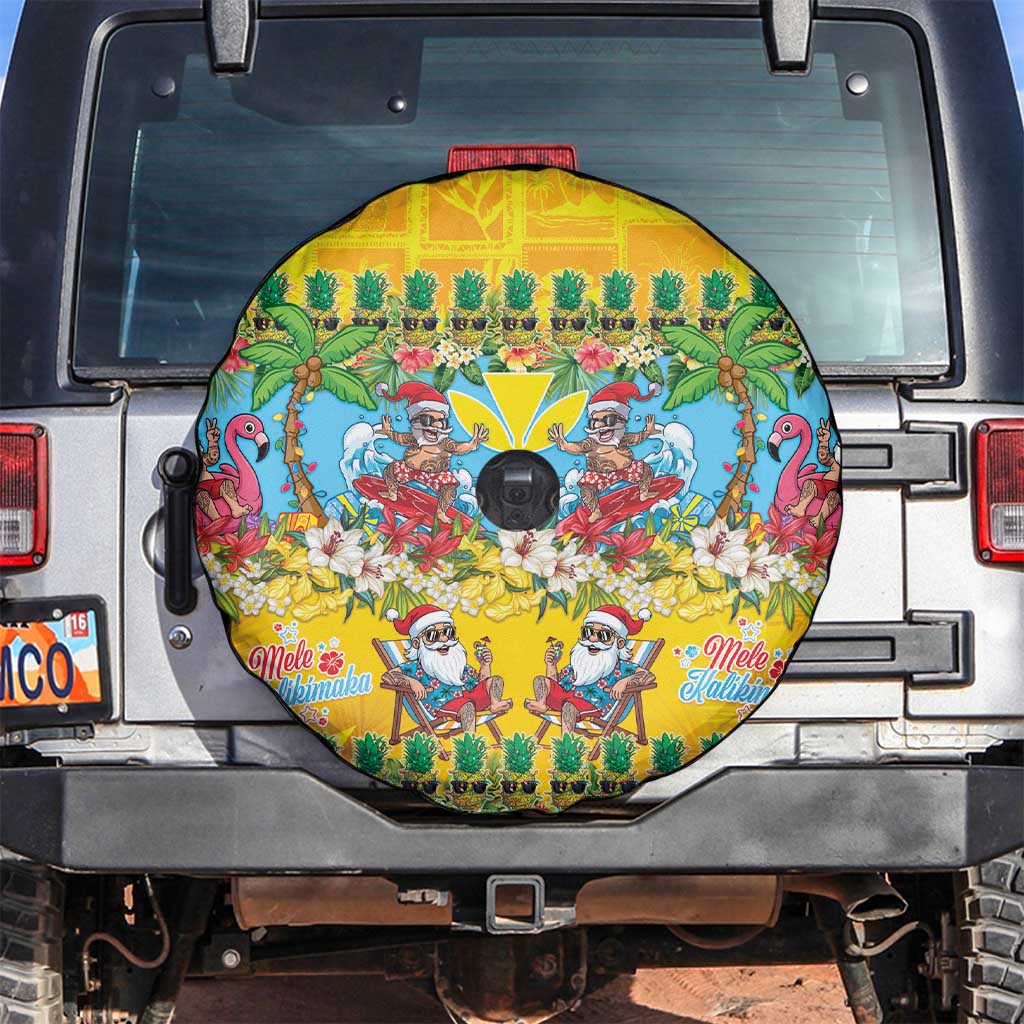 Hawaii Christmas Spare Tire Cover Mele Kalikimaka Tropical Vibes - Polynesian Pride