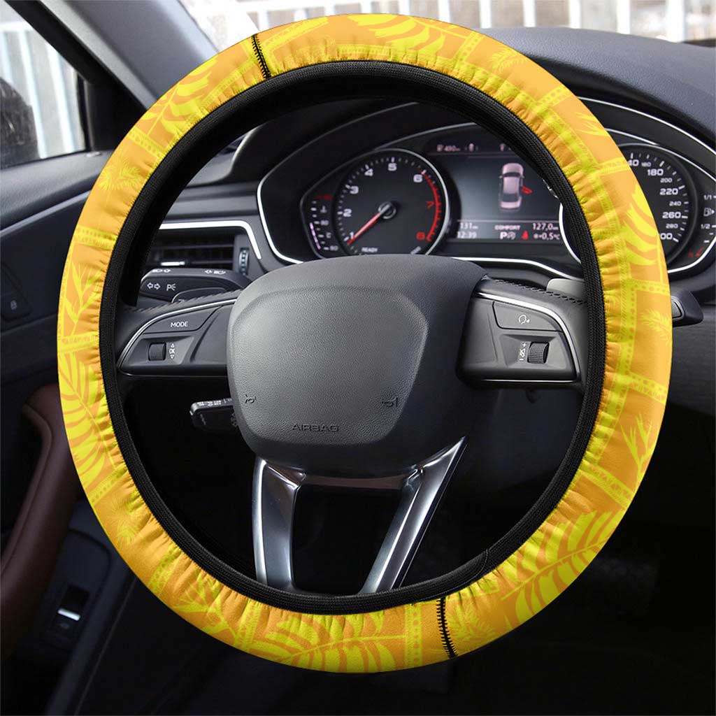 Hawaii Christmas Steering Wheel Cover Mele Kalikimaka Tropical Vibes - Polynesian Pride
