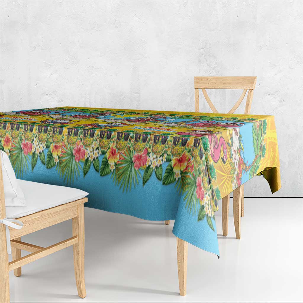Hawaii Christmas Tablecloth Mele Kalikimaka Tropical Vibes - Polynesian Pride