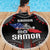 Samoa Black Saturday Beach Blanket Samoan Warrior Tribal Pattern