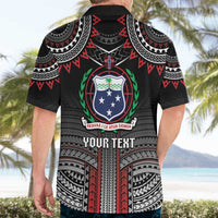 Personalised Samoa Black Saturday Hawaiian Shirt Samoan Warrior Tribal Pattern LT05 - Polynesian Pride
