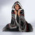 Samoa Black Saturday Hooded Blanket Samoan Warrior Tribal Pattern