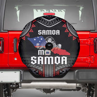 Samoa Black Saturday Spare Tire Cover Samoan Warrior Tribal Pattern
