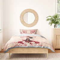 Tahiti Women's Day Bedding Set With Polynesian Pattern