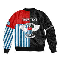 Personalised West Papua Bomber Jacket Polynesian Pattern With Coat Of Arms LT05 - Polynesian Pride