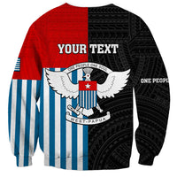 Personalised West Papua Sweatshirt Polynesian Pattern With Coat Of Arms LT05 - Polynesian Pride