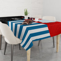 Personalised West Papua Tablecloth Polynesian Pattern With Coat Of Arms