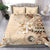 Samoa Siapo Pattern With Beige Hibiscus Bedding Set