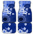 Samoa Siapo Pattern With Navy Hibiscus Car Mats