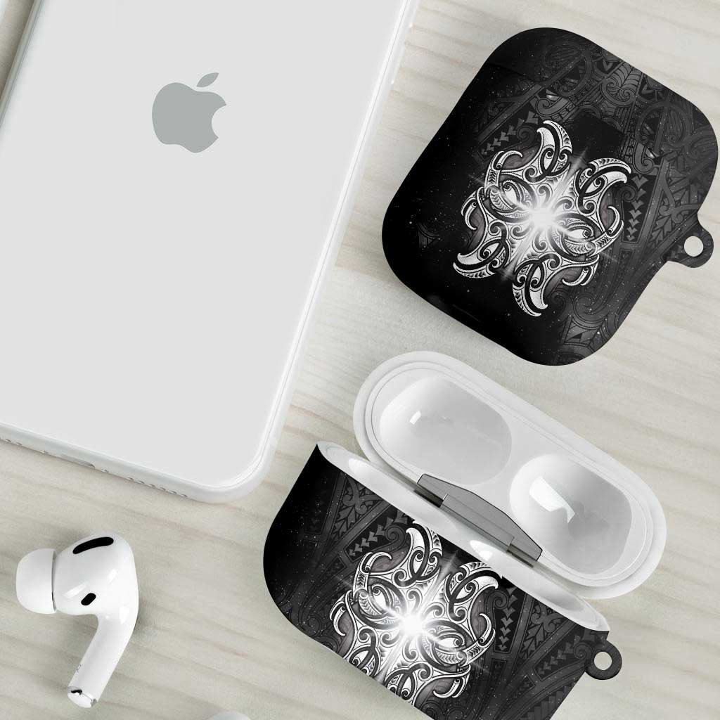 New Zealand Matariki AirPods Case Maori Moko Black Galaxy