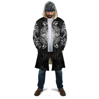 New Zealand Matariki Cloak Maori Moko Black Galaxy