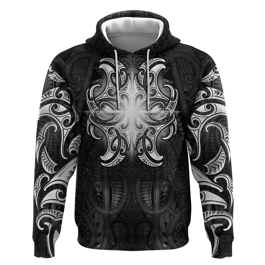New Zealand Matariki Hoodie Maori Moko Black Galaxy