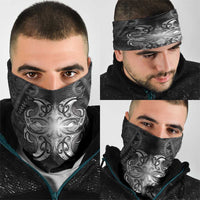 New Zealand Matariki Neck Gaiter Maori Moko Black Galaxy LT05 - Polynesian Pride