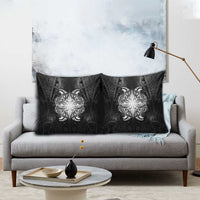 New Zealand Matariki Pillow Cover Maori Moko Black Galaxy