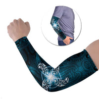 New Zealand Matariki Waita Arm Sleeves Maori Moko Dark Blue Galaxy