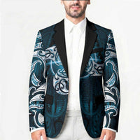 New Zealand Matariki Waita Blazer Maori Moko Dark Blue Galaxy
