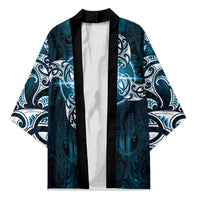 New Zealand Matariki Waita Kimono Maori Moko Dark Blue Galaxy